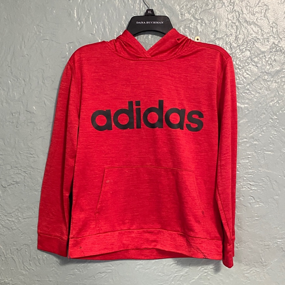 Adidas Scarlet Hoodie with Black Logo